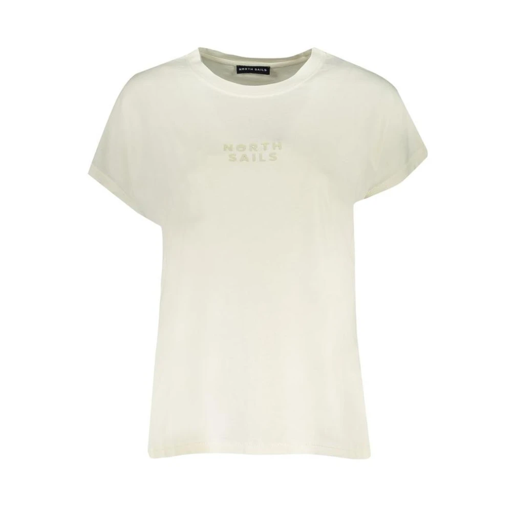 North Sails , T-Shirts, Female, White, L, Boxy Fit Tshirt Short Sleeve