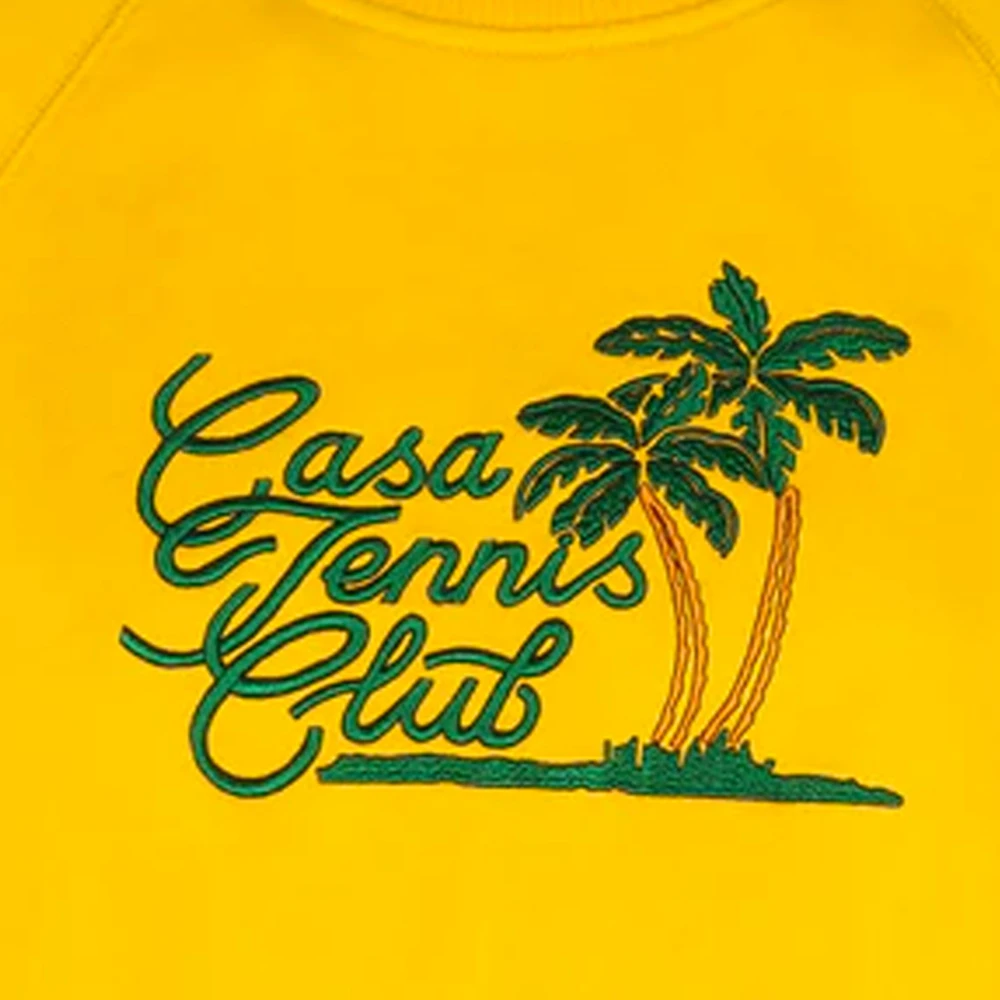 Casablanca Gele Tennis Club Sweatshirt Yellow Dames