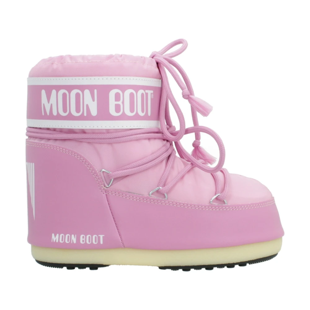 Moon Boot Låg Ikon Vinterstövlar Pink, Dam