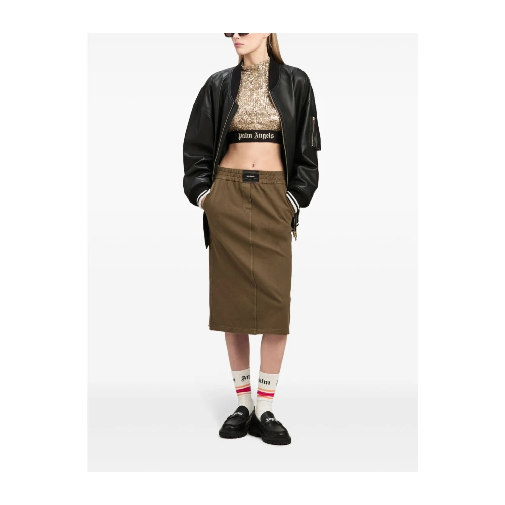 Palm Angels Zwarte Jassen voor een Stijlvolle Look Black Dames