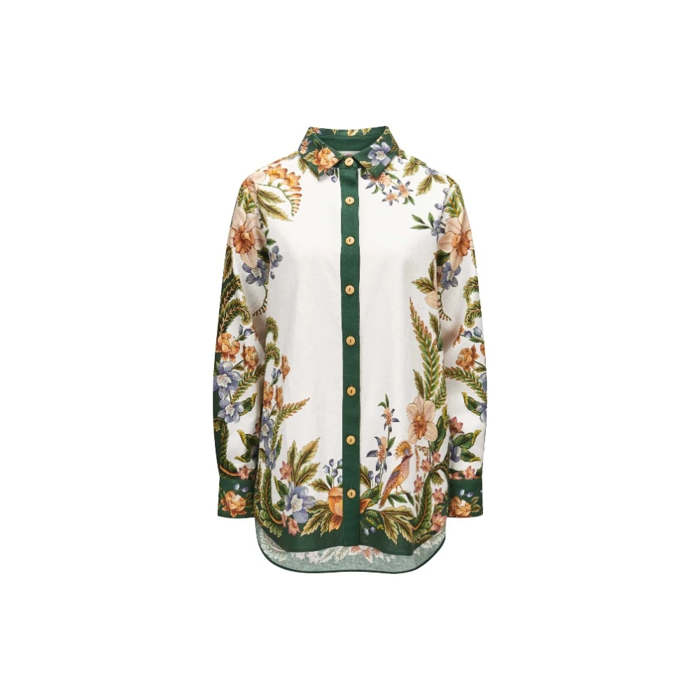 Farm Rio Women's Multicolor Collared Buttoned Shirt - Shirts - M - Blouses & Shirts