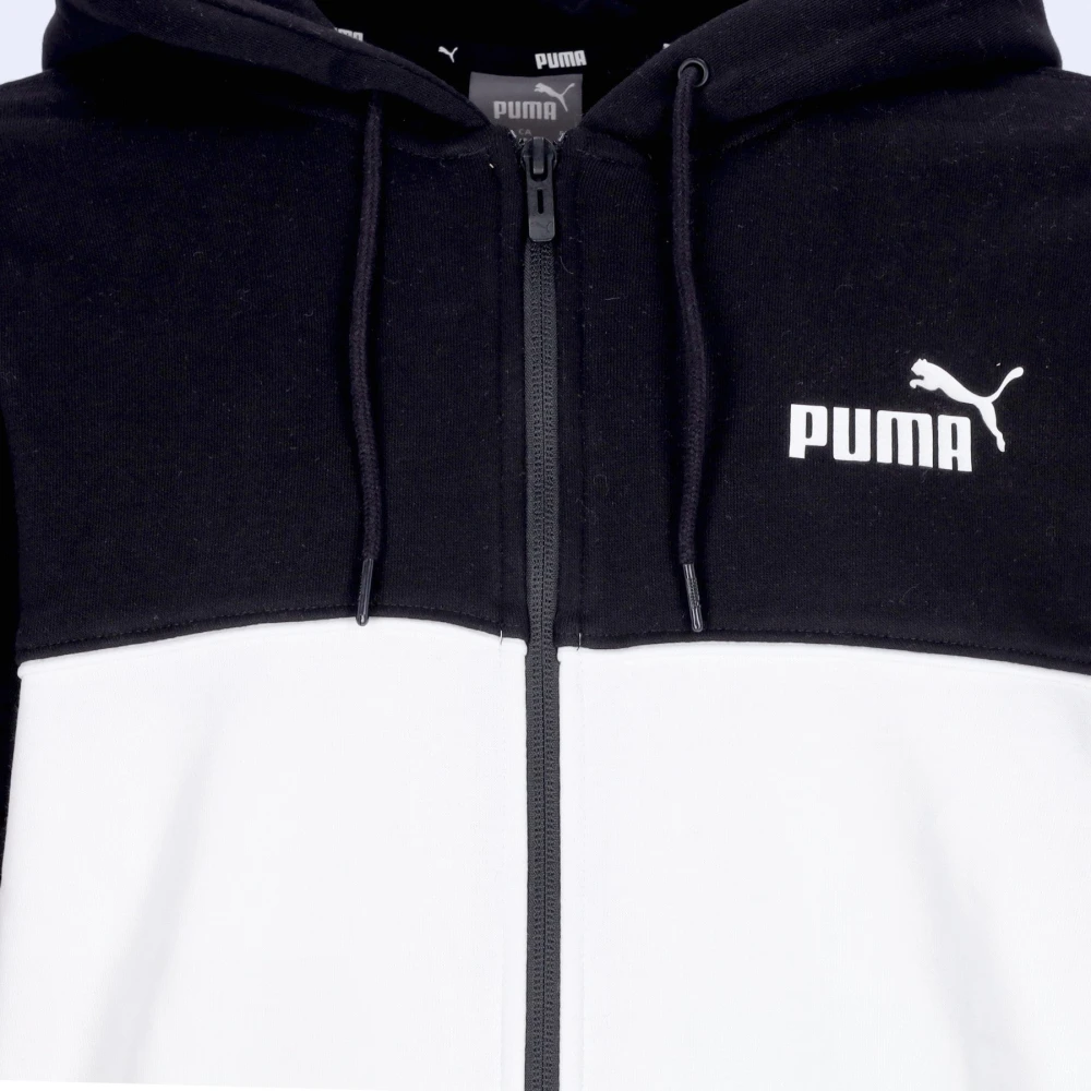 Puma Colorbloc Full-zip Hoodie Wit White Heren