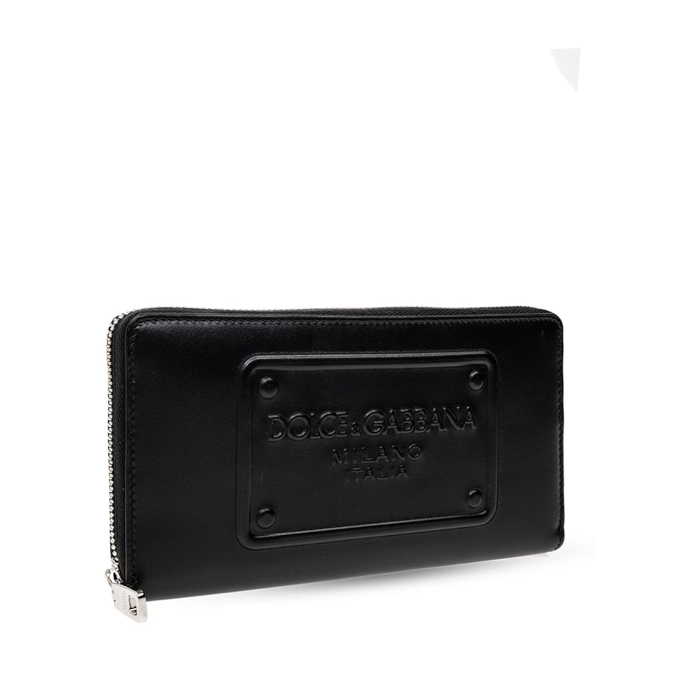 Dolce & Gabbana Portemonnee met logo Black Heren