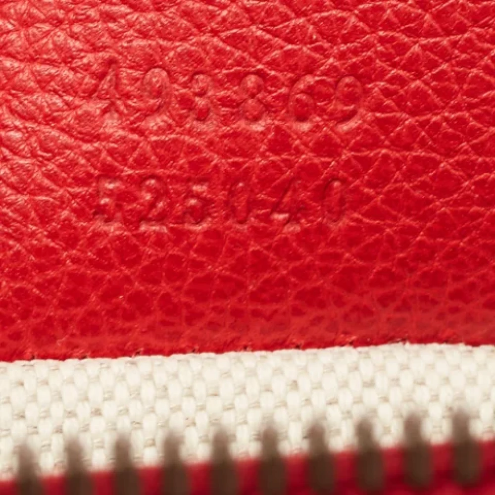 Gucci Vintage Pre-owned Leather gucci-bags Red Heren