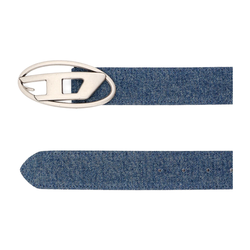 Diesel Denim riem met Oval D-gesp Blue Dames