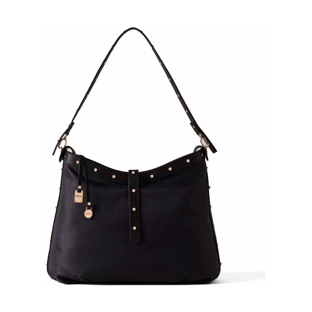 Borbonese Urban-Chic Metropole Tassen in Zwart Black Dames