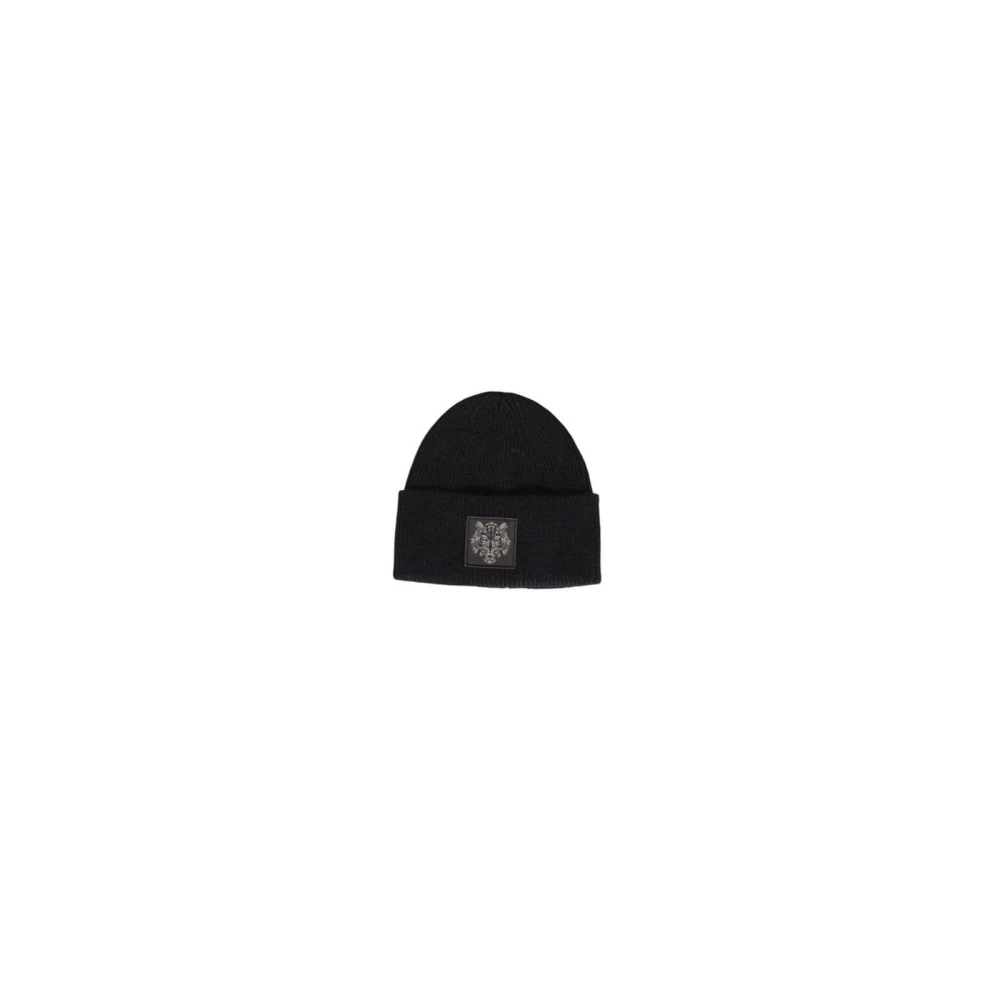 Antony Morato Zwarte Wol Tijger Beanie Hoed Black Heren