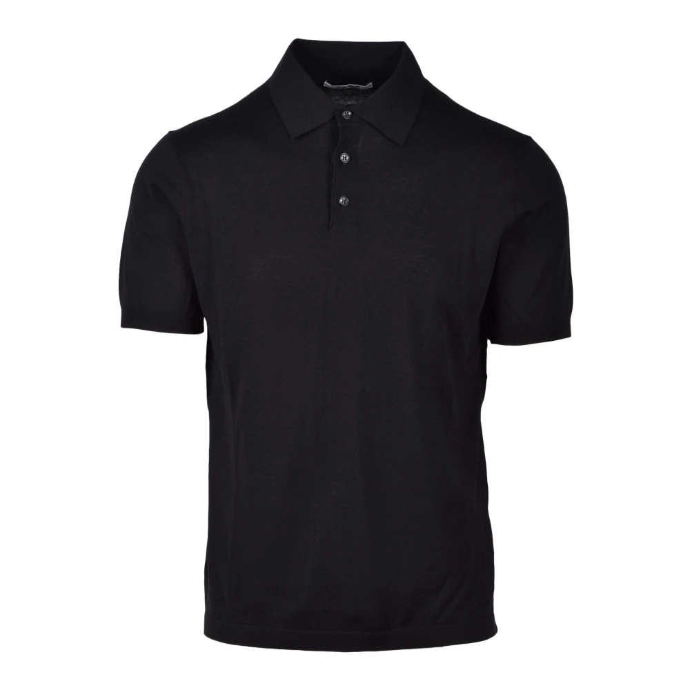 Kangra Katoenen Stijlvolle Top Black Heren
