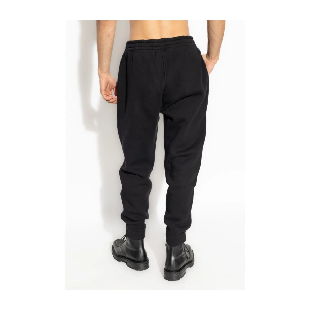 Maison Kitsuné Zwarte Broek Aw24 Black Heren