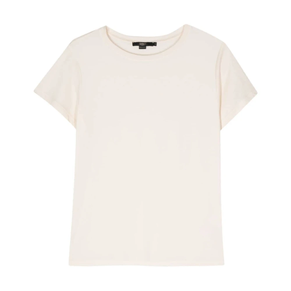 Seventy Witte Katoenmix T-shirt en Polo White Dames