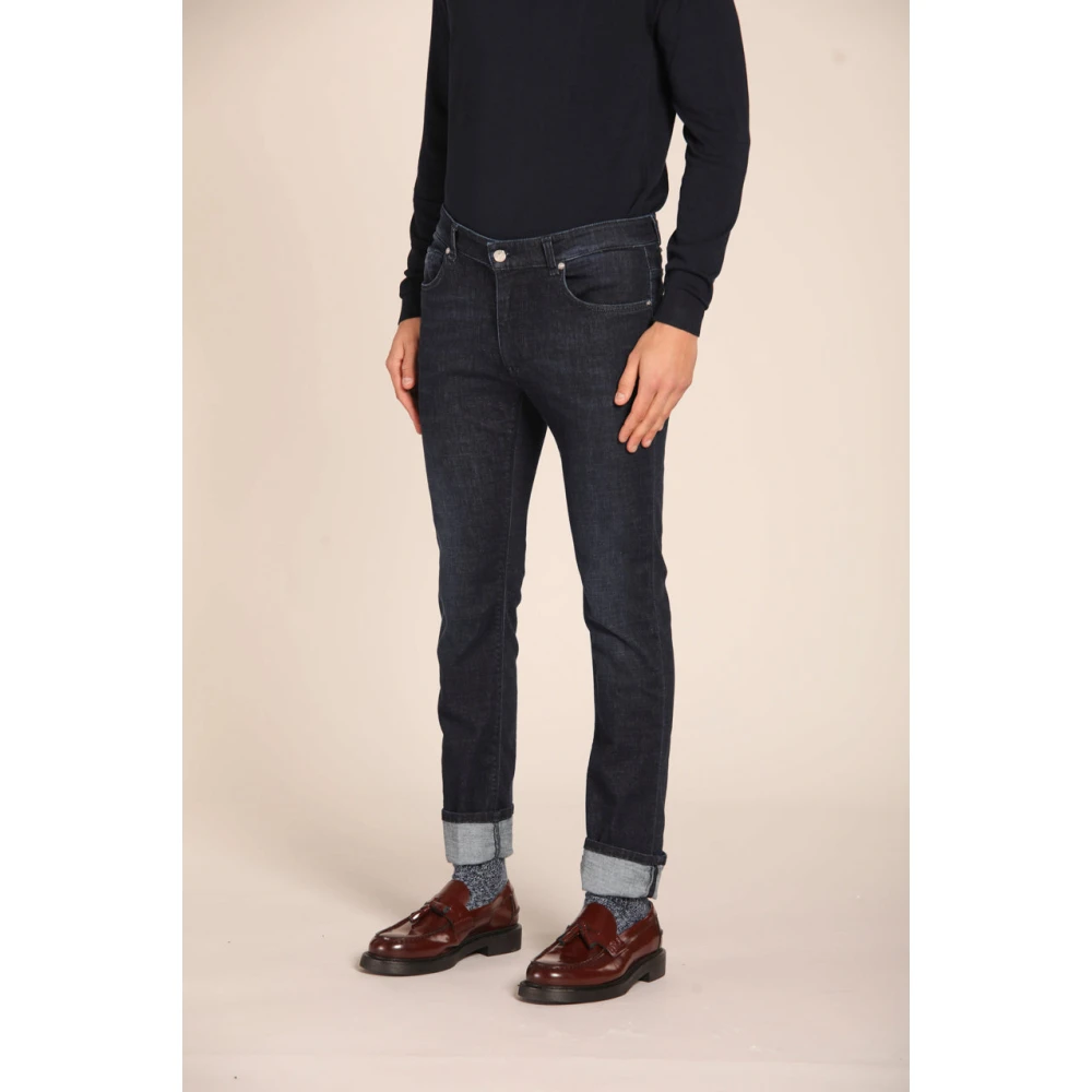 Mason's Slim-fit Denim Broek voor Mannen Blue Heren