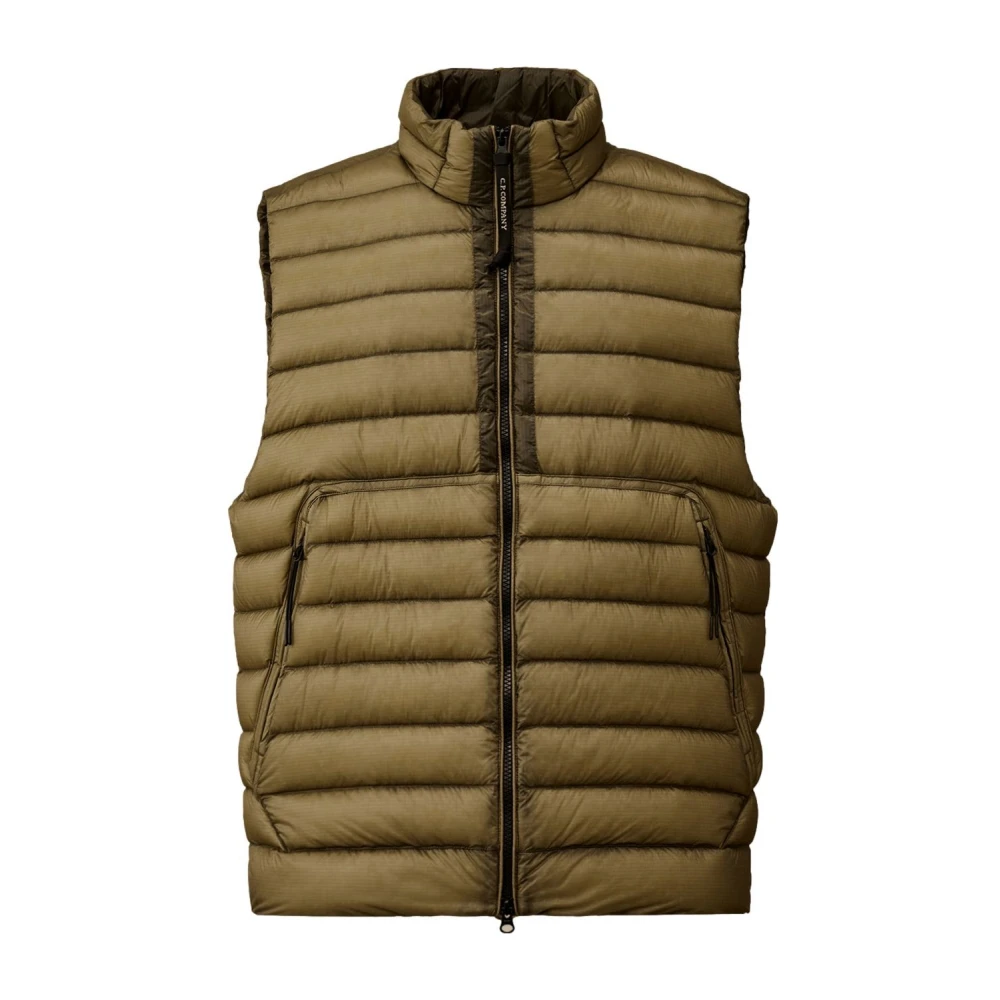 C.p. Company Men's Green Lightweight Down Shell Vest - M - Jackets