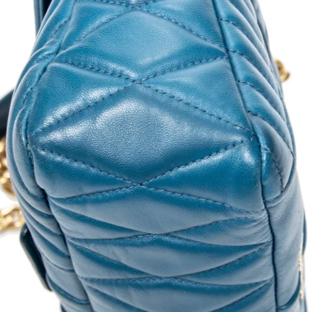 Miu Pre-owned Leather handbags Blue Dames