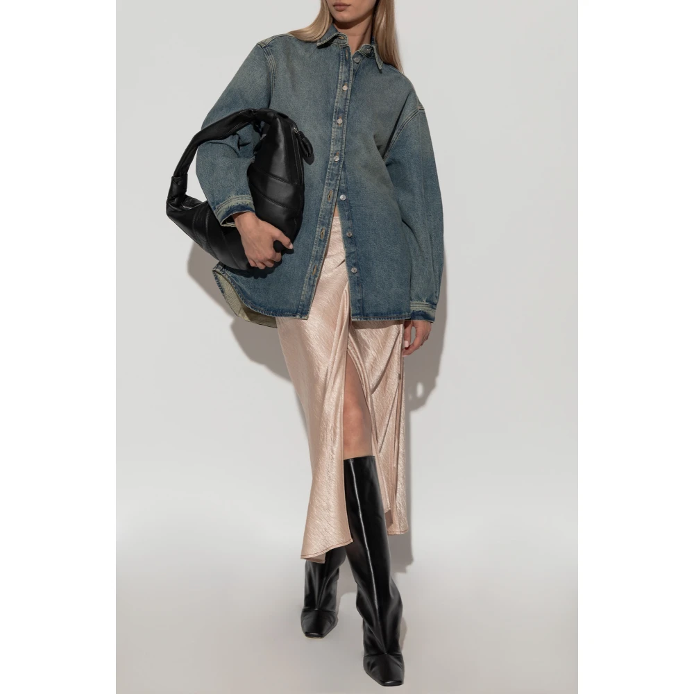 Samsøe Denim overhemd Salea Blue Dames