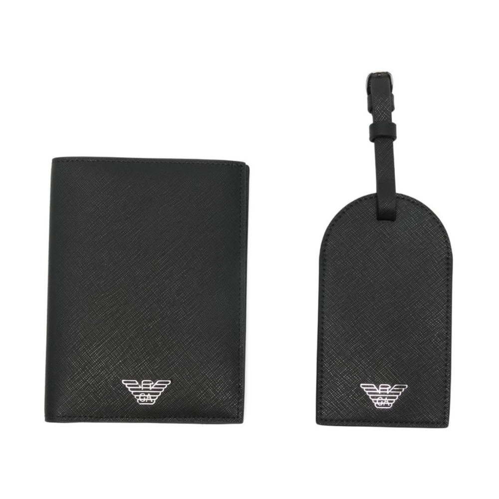 Emporio Armani Uomo Nero Portacarte In Pelle
