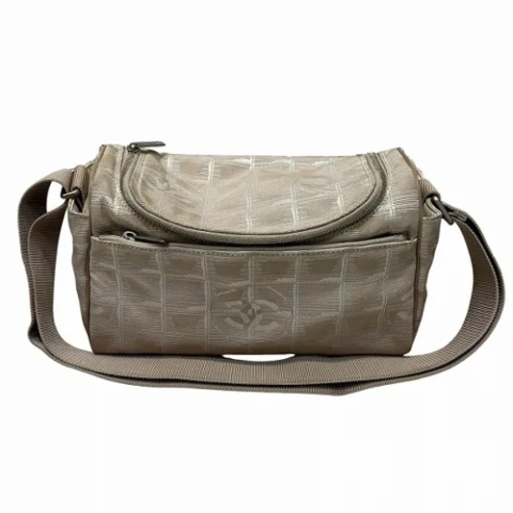 Chanel Vintage Pre-owned Canvas chanel-bags Beige Dames