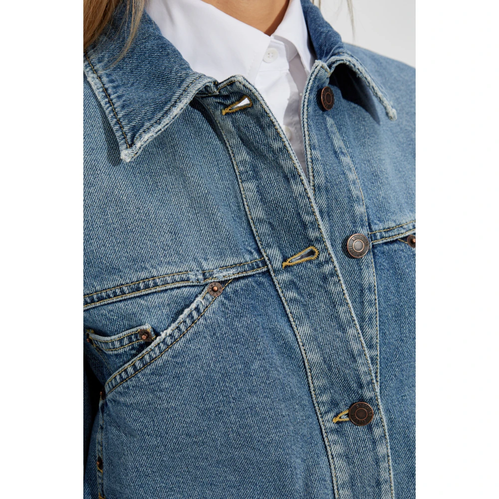 Moschino Denim jas met vintage effect Blue Dames