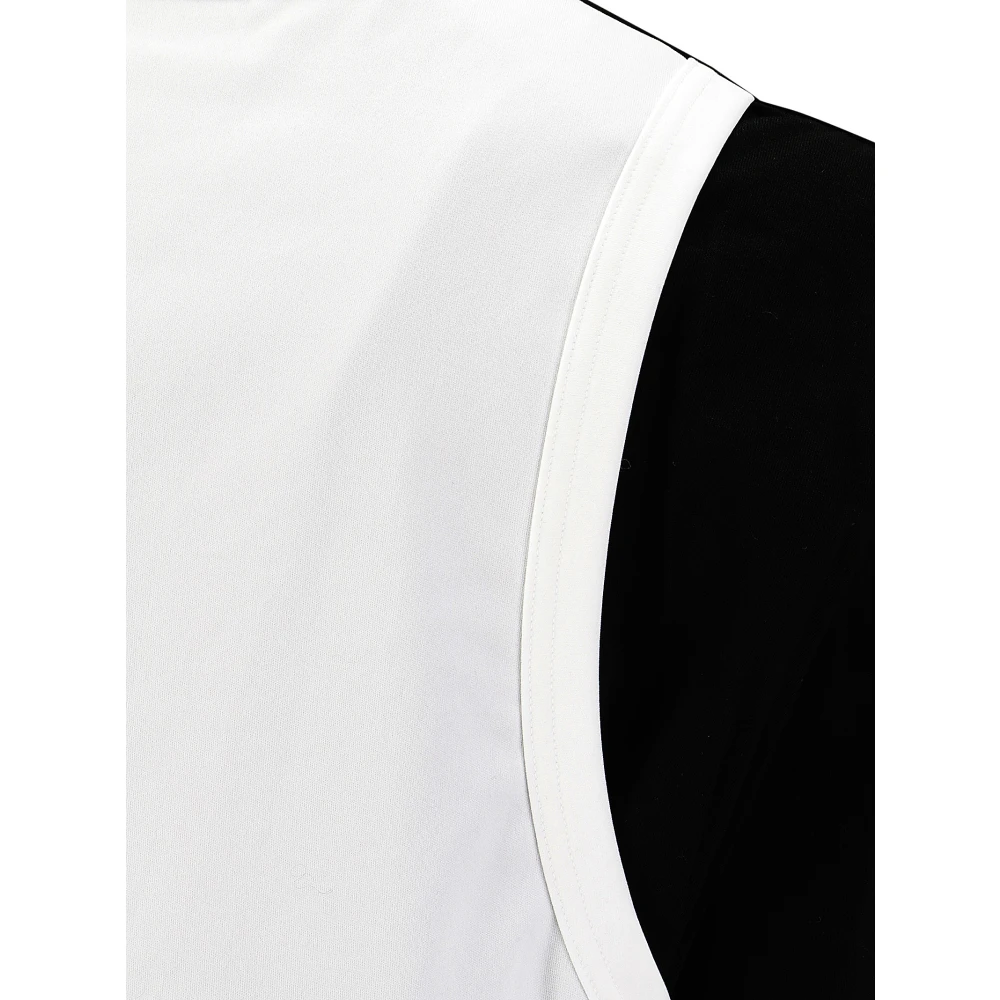 Comme des Garçons Korte mouwen Contrast Tank Top T-Shirt Black Heren