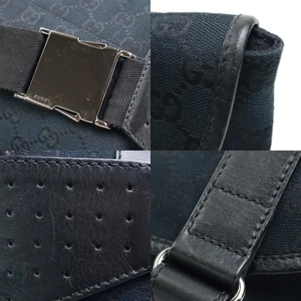 Gucci Vintage Pre-owned Canvas crossbody-bags Black Dames