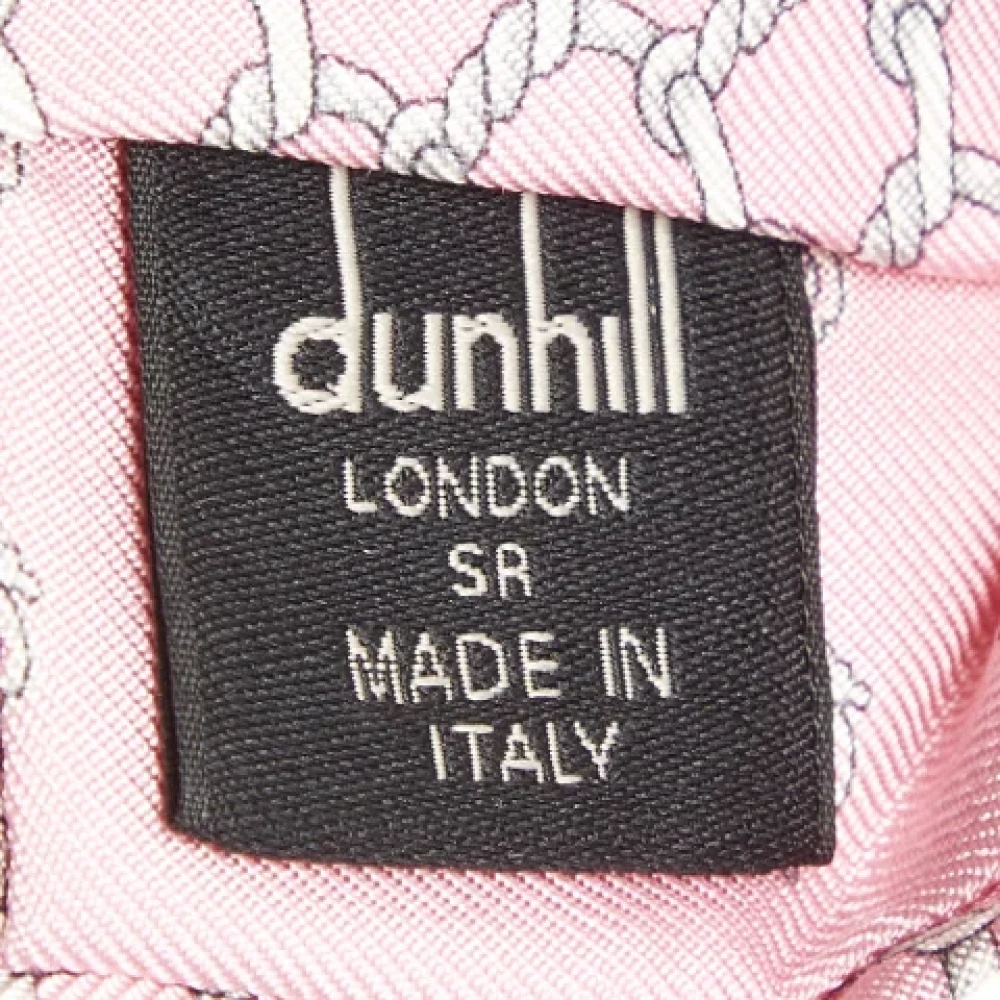 Dunhill Pre-owned Silk home-office Pink Heren