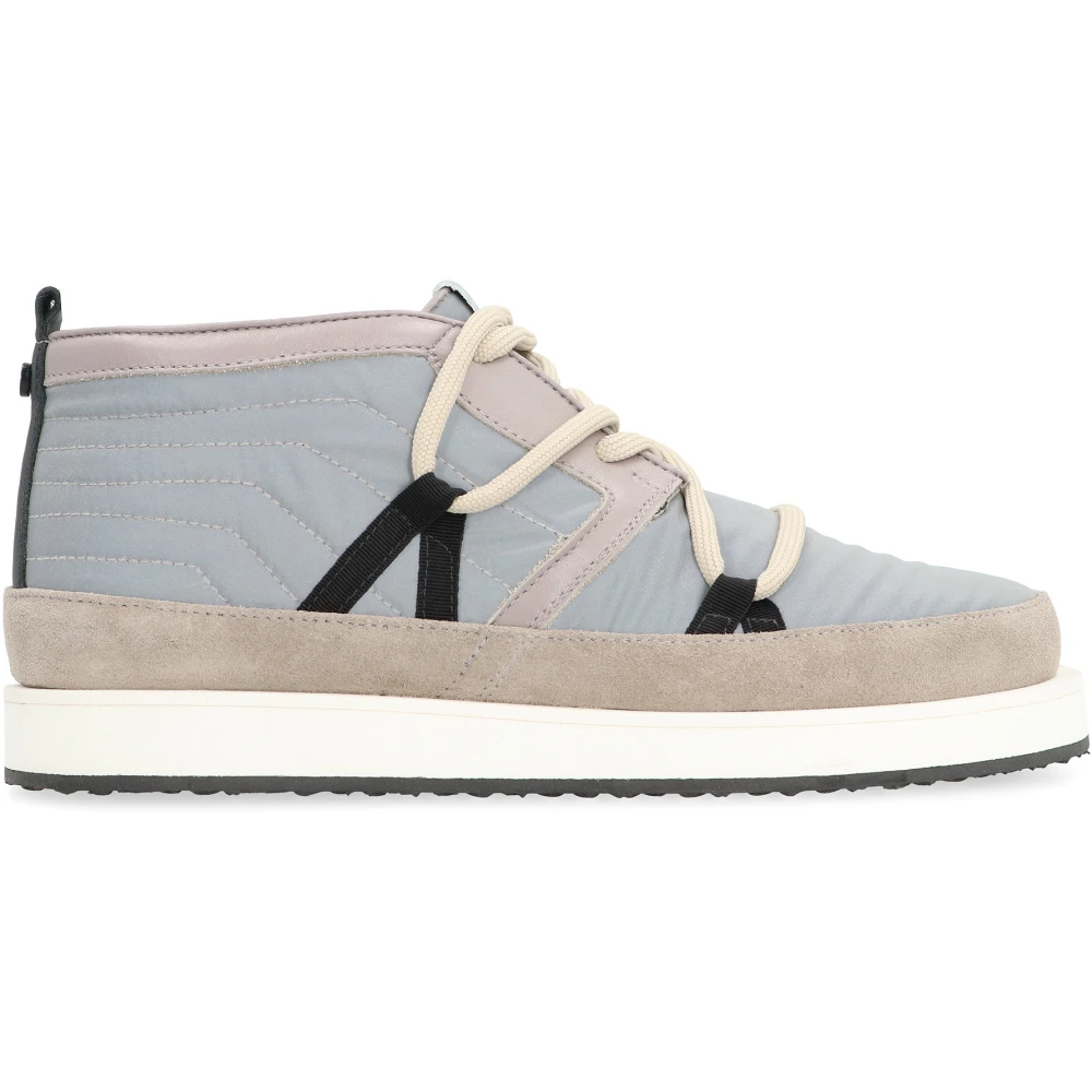 Volta Leren Mid-top Sneakers met Vibram Zool Heren Schoenen Grijs