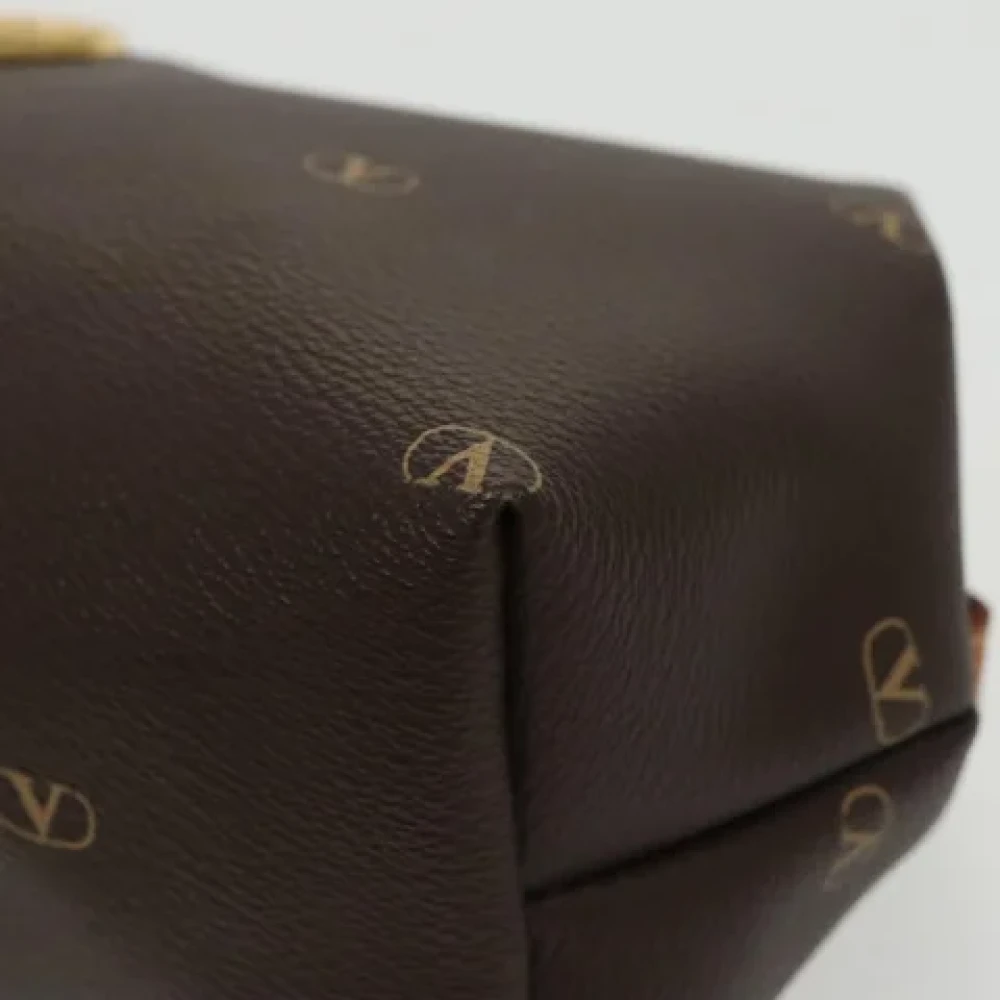 Valentino Vintage Pre-owned Leather pouches Brown Dames