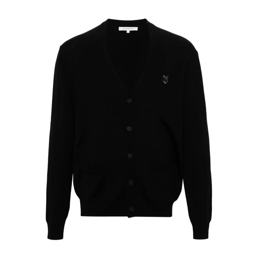 Maison Kitsuné Zwarte Gebreide Kleding voor Mannen Black Heren