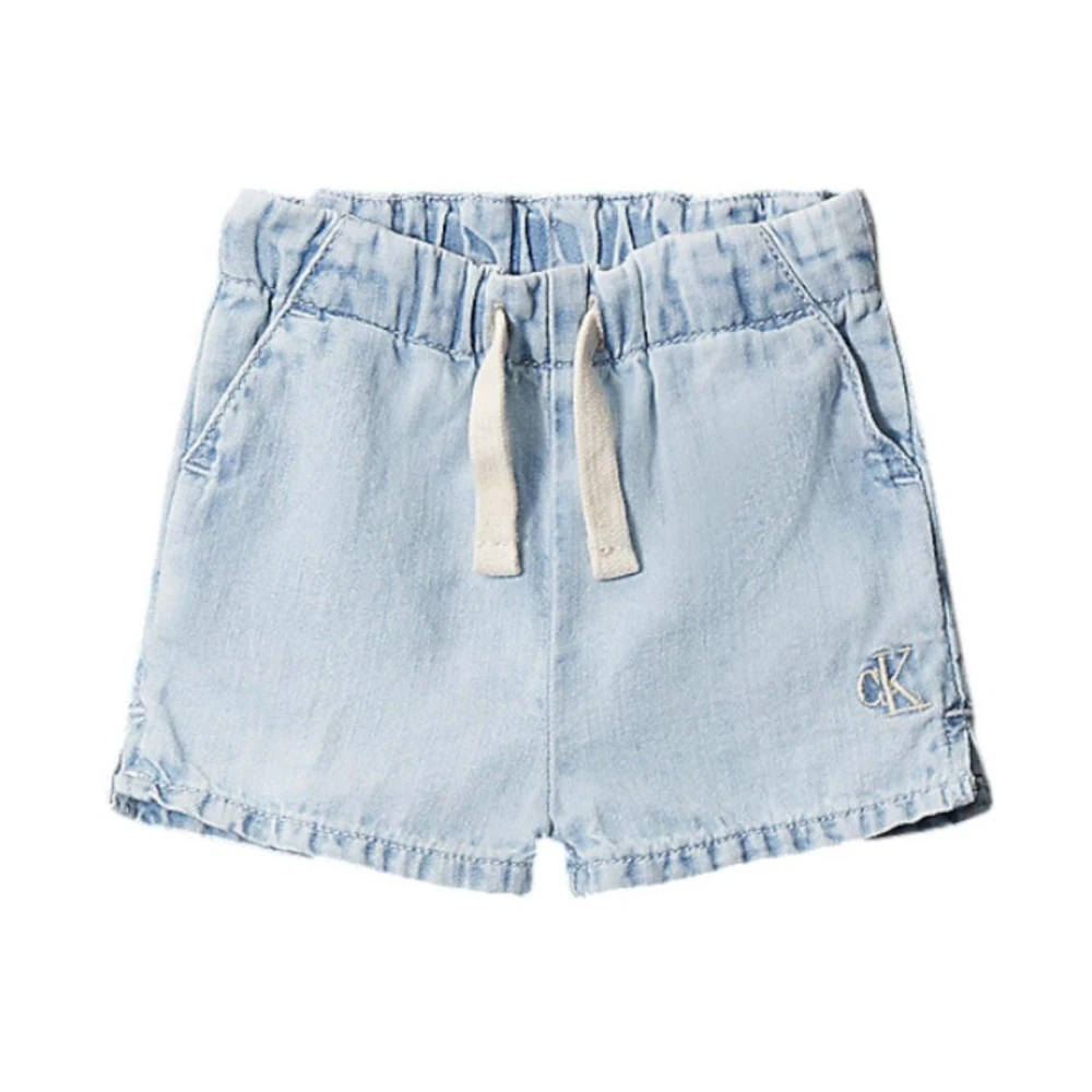 Calvin Klein Girls Blue Shorts, 12 M, Denim Shorts For