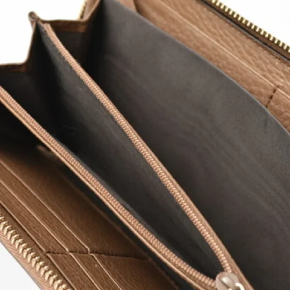 Gucci Vintage Pre-owned Leather wallets Brown Dames