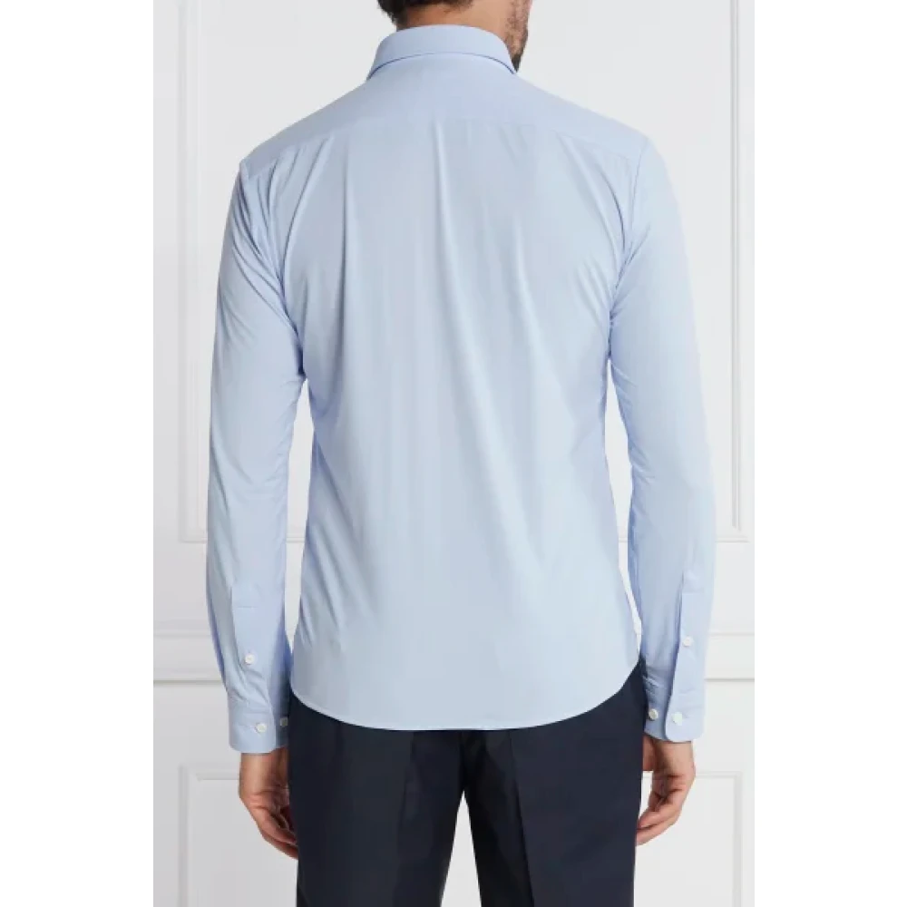 Hugo Boss Slim Fit Stretch Overhemd Blue Heren