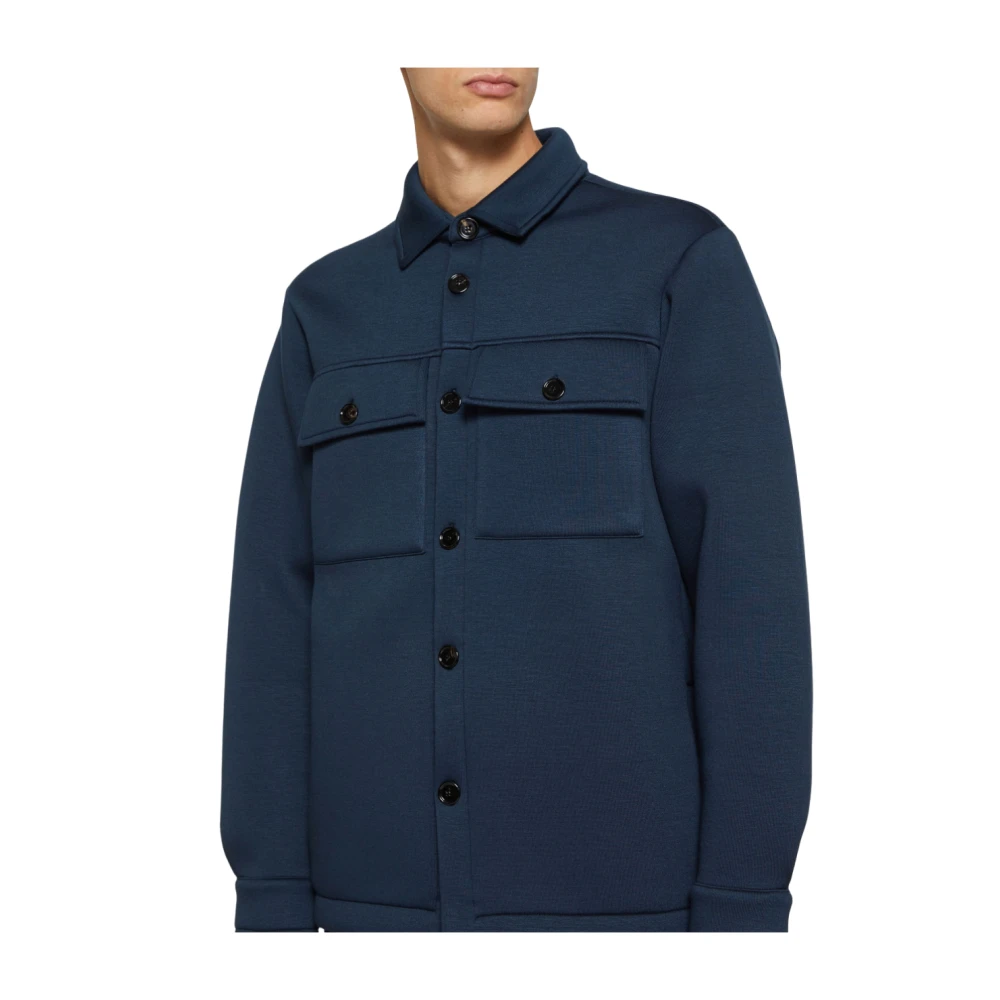 Dondup Field Jacket met Zakken Blue Heren
