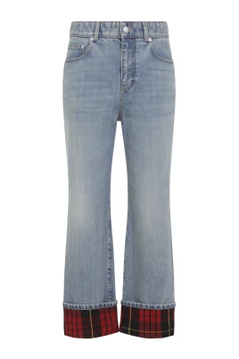 Ljusblå bomullsjeans