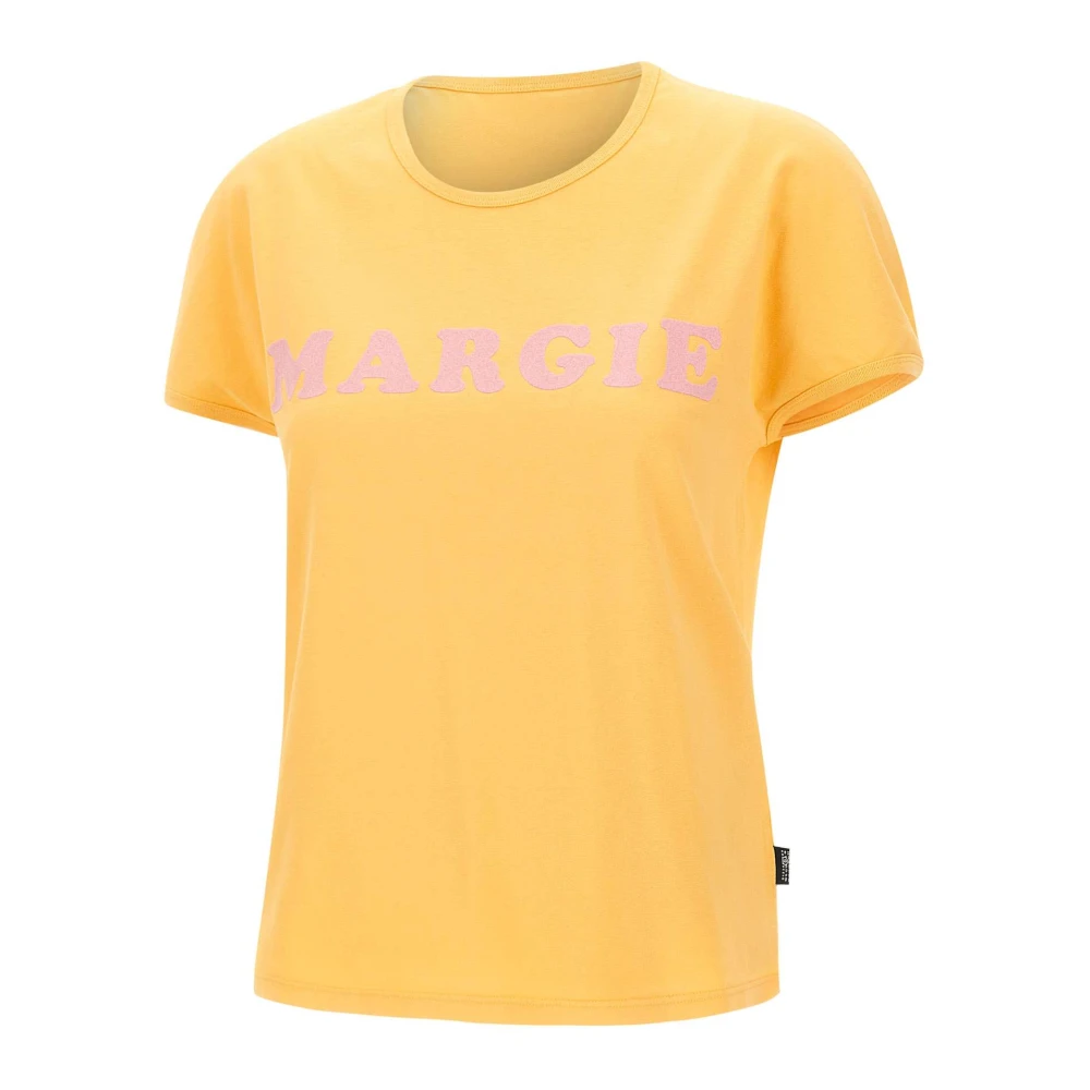 Mm6 Maison Margiela Women's Orange T-Shirts, M, Vintage Jersey T-Shirt