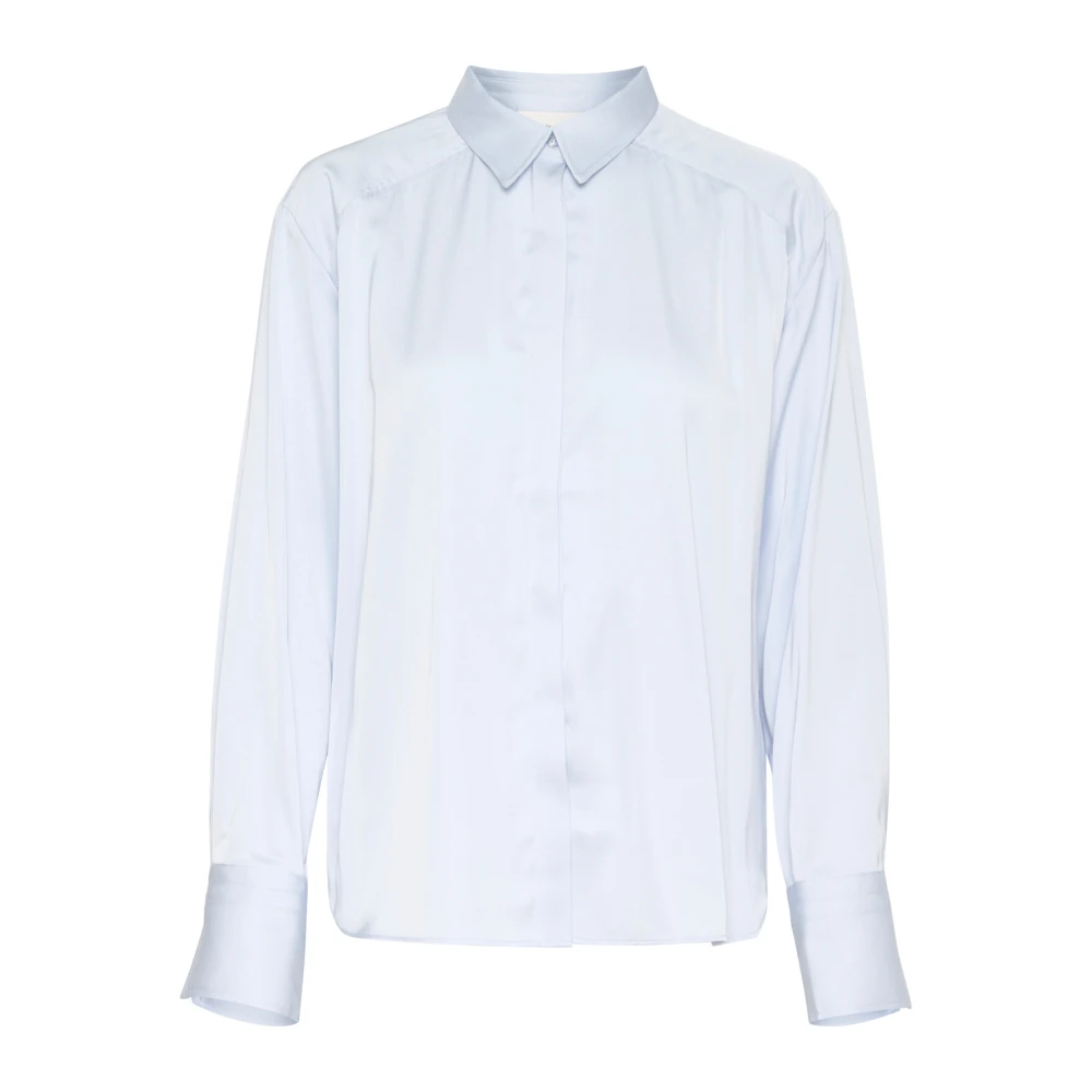 Karen by Simonsen Elegante Halogen Blue Overhemdblouse Blue Dames