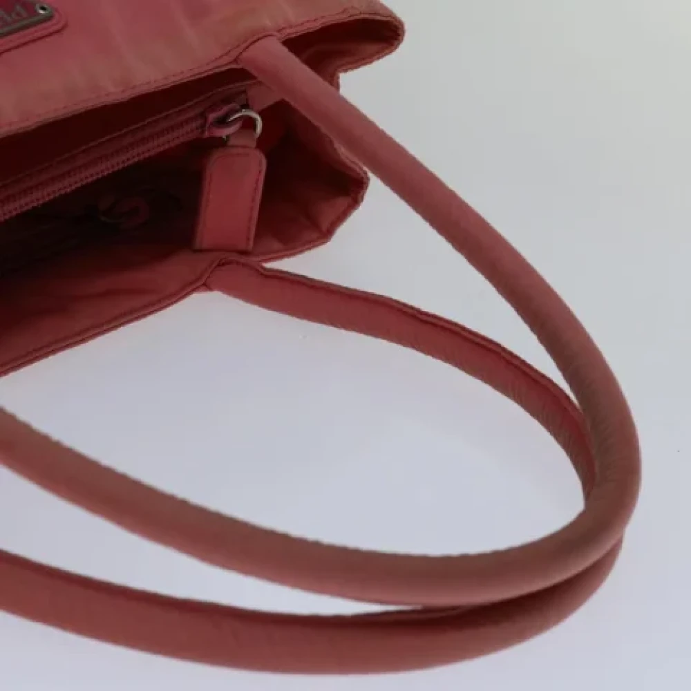 Prada Vintage Pre-owned Nylon handbags Pink Dames