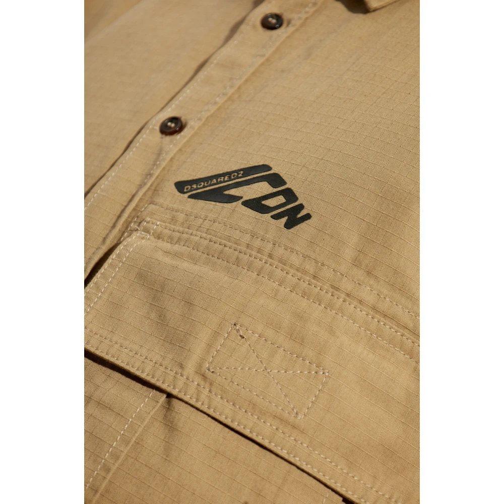Dsquared2 Shirt met logo Green Heren