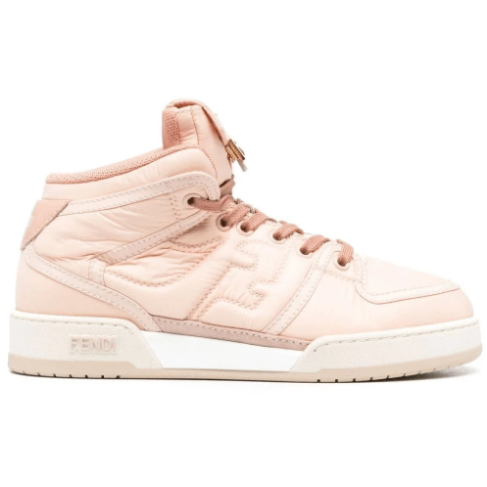 Fendi Embossed High-Top Sneakers Dames Schoenen Roze