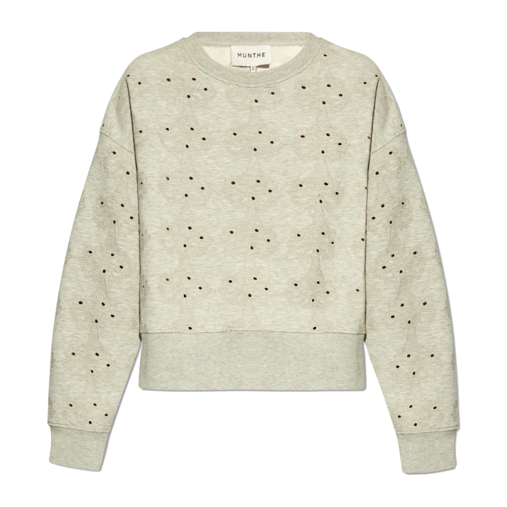 Munthe Sweatshirt met uitsparingen Gray Dames