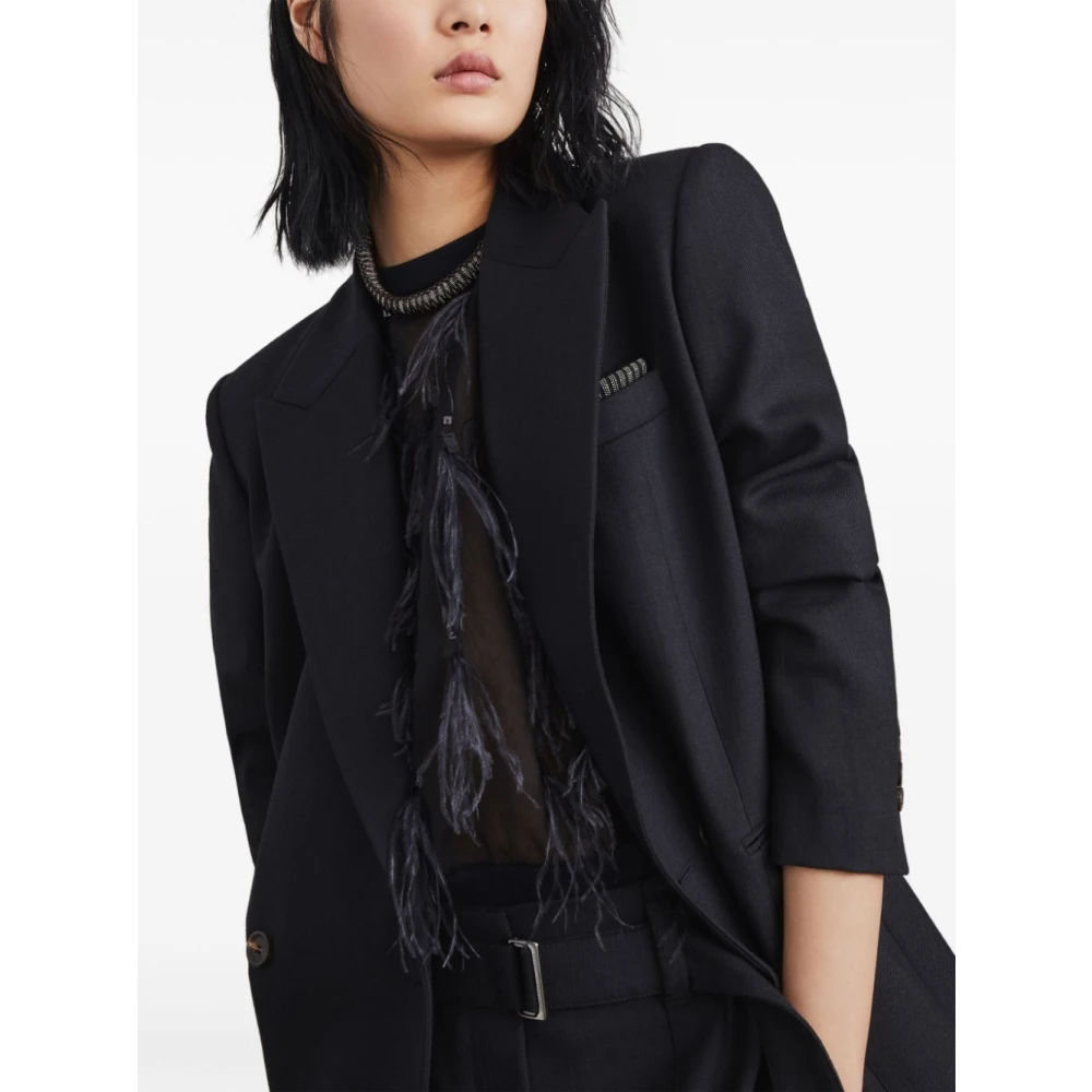 BRUNELLO CUCINELLI Zwarte Herenjassen Black Dames