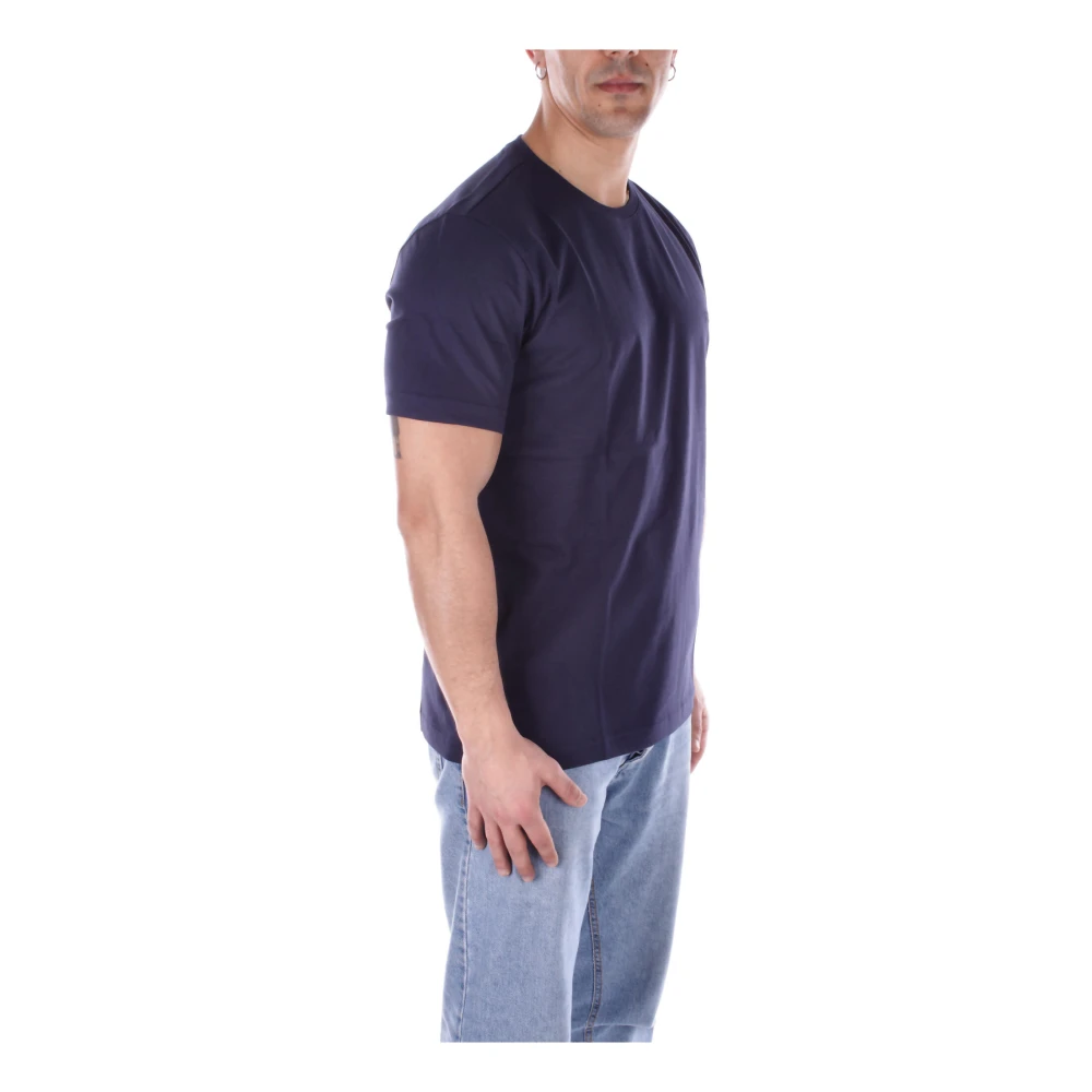 Fay Blauw Logo Front T-shirt Blue Heren