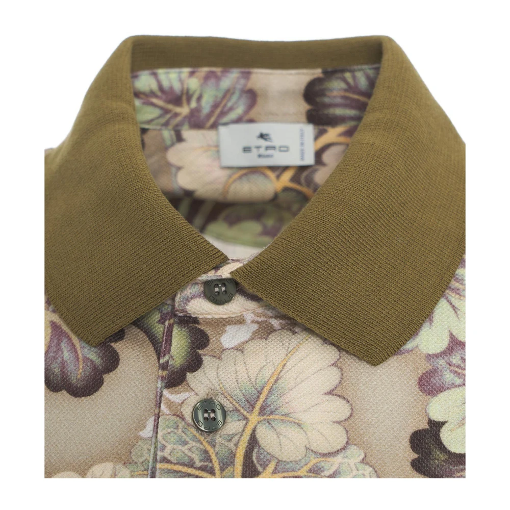 ETRO Groene T-shirts & Polos voor heren Multicolor Heren