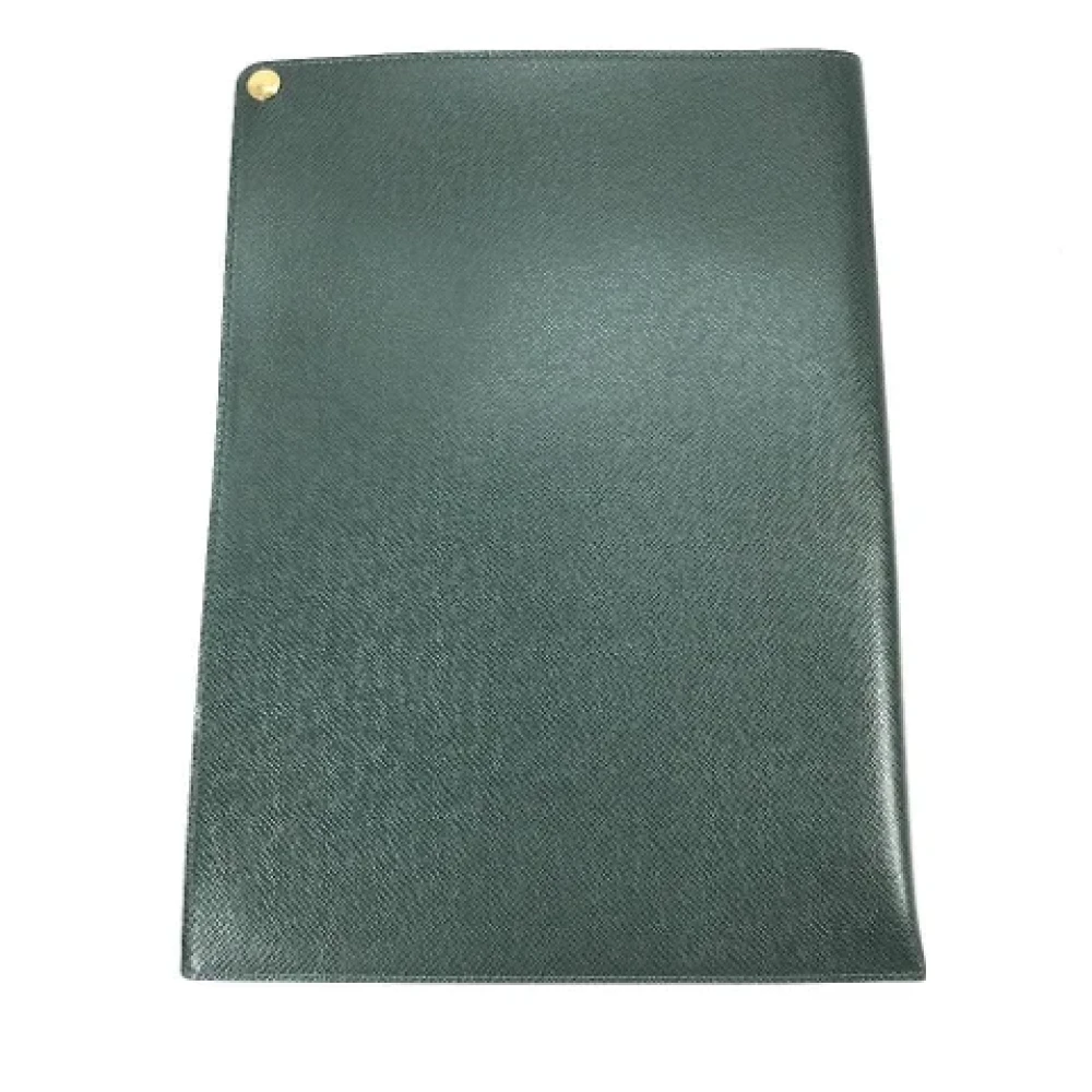 Louis Vuitton Vintage Pre-owned Leather home-office Green Dames