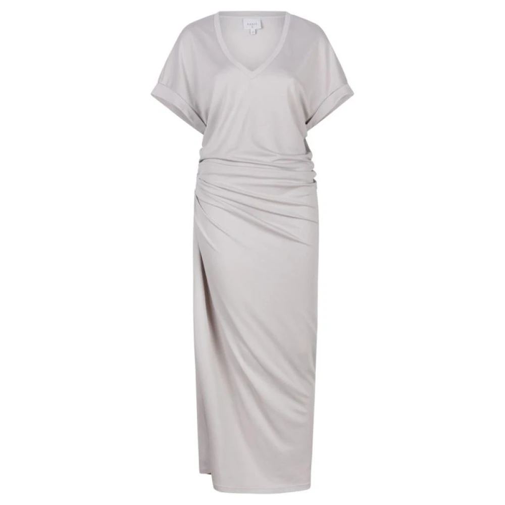 Dante 6 Elegante gedetailleerde midi-jurk White Dames