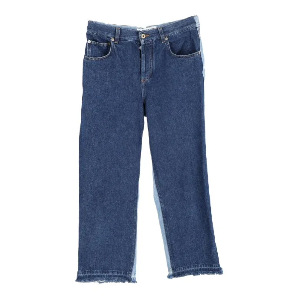 Loewe Pre-owned Cotton jeans Blue Dames