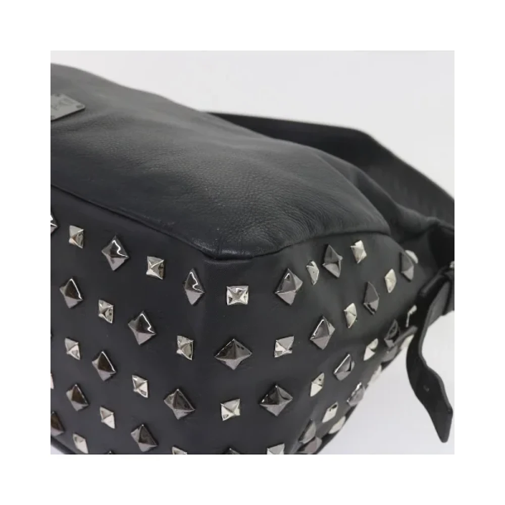 MCM Pre-owned Leather handbags Black Dames