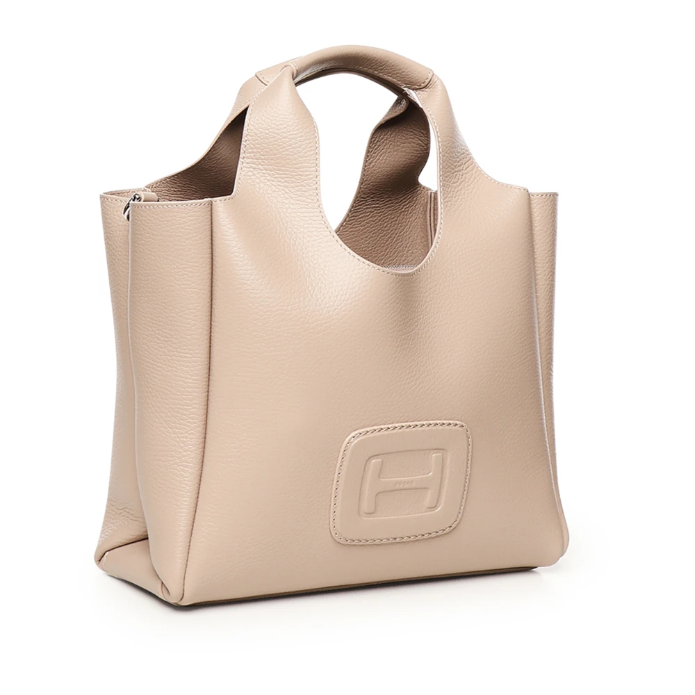 Hogan Geëtste Winkelzak in Beige Dames