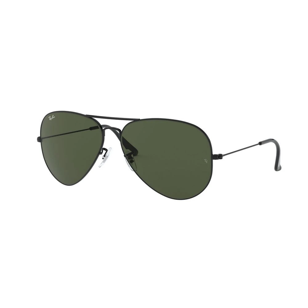 Ray-Ban Aviator Sunglasses - Black Green - Size M - Image 4
