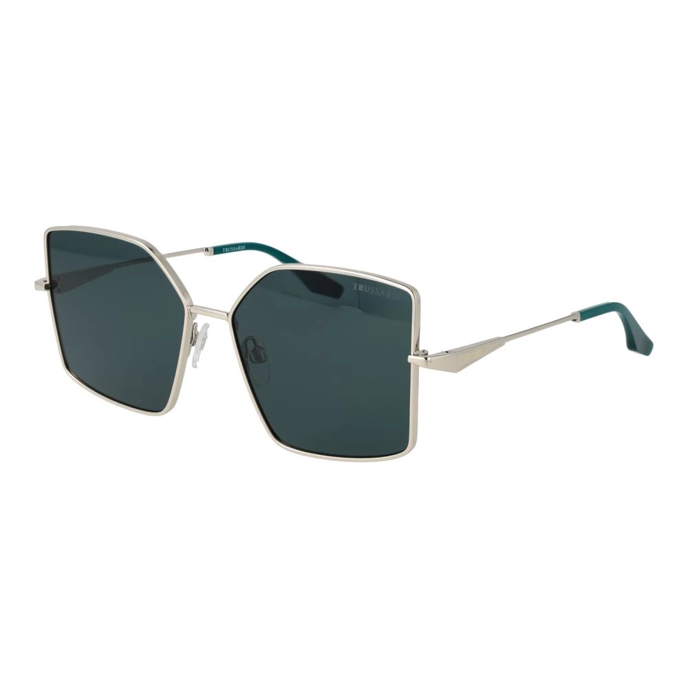 Trussardi , Sunglasses, Female, Gray, One Size, Metal Sunglasses