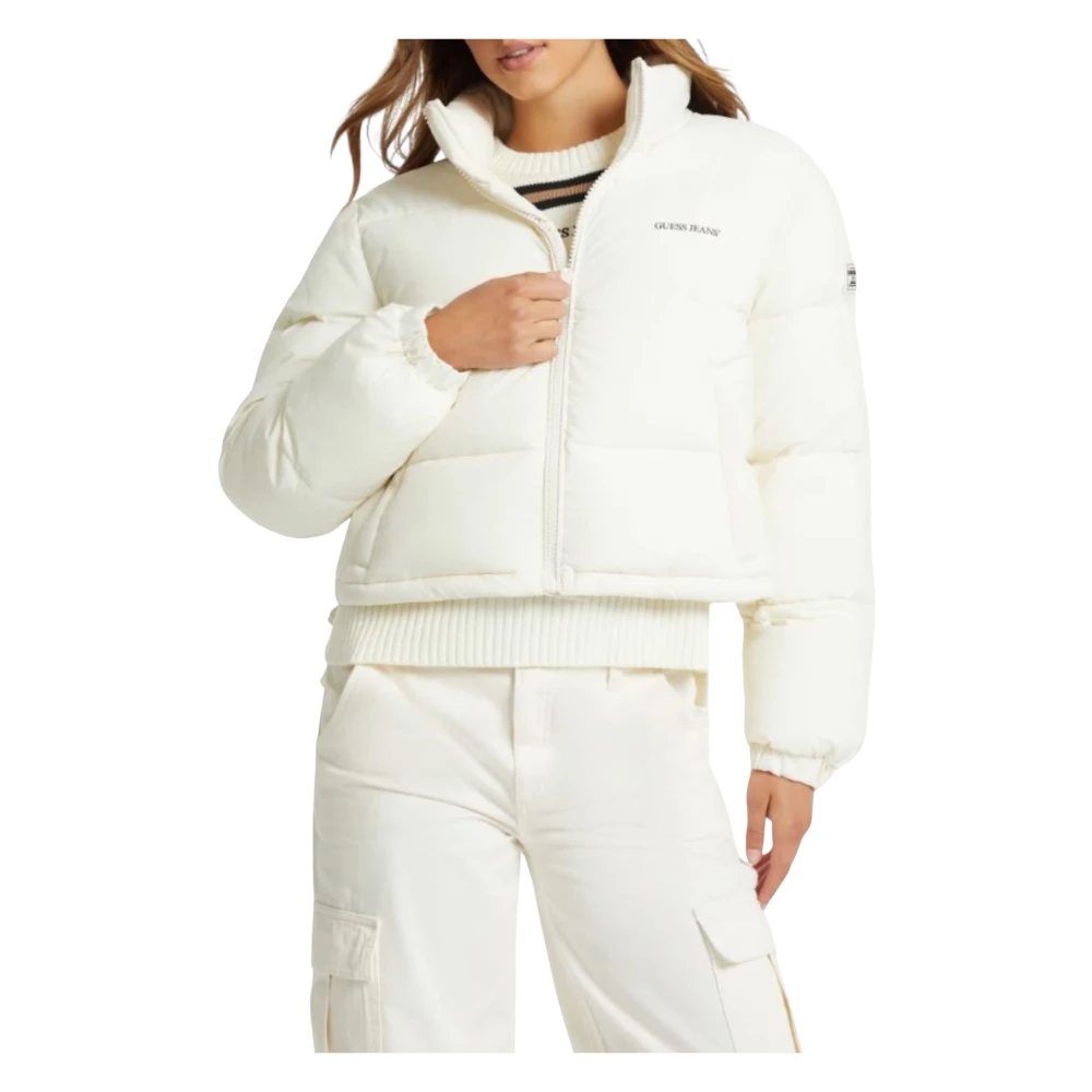 Guess , Winter Jackets, Female, White, L, Women`S Jacket Logato