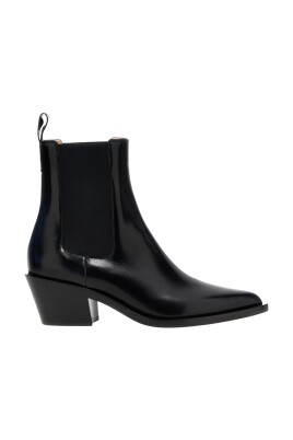 black-leather-ankle-boots